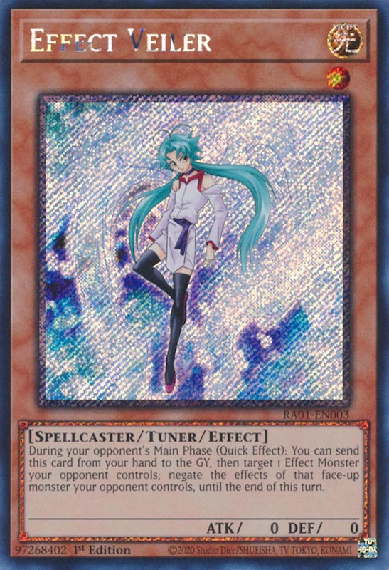 Effect Veiler [RA01-EN003] Platinum Secret Rare | Odin's Place