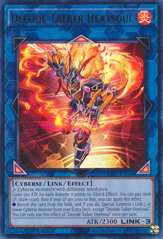 Decode Talker Heatsoul [RA01-EN048] Ultra Rare | Odin's Place