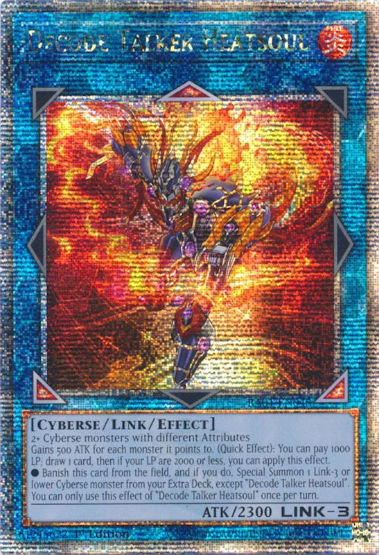 Decode Talker Heatsoul [RA01-EN048] Quarter Century Secret Rare | Odin's Place