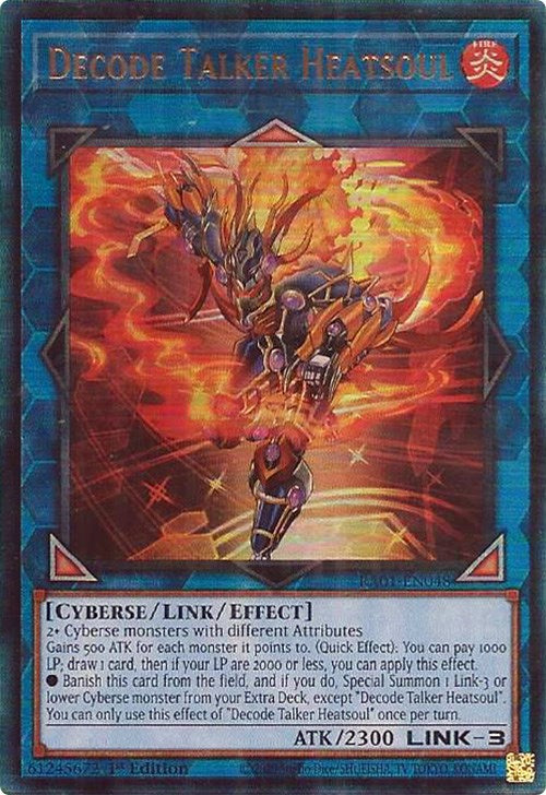 Decode Talker Heatsoul [RA01-EN048] Prismatic Ultimate Rare | Odin's Place