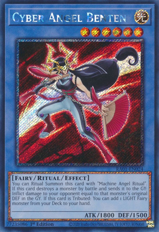 Cyber Angel Benten [RA01-EN024] Platinum Secret Rare | Odin's Place