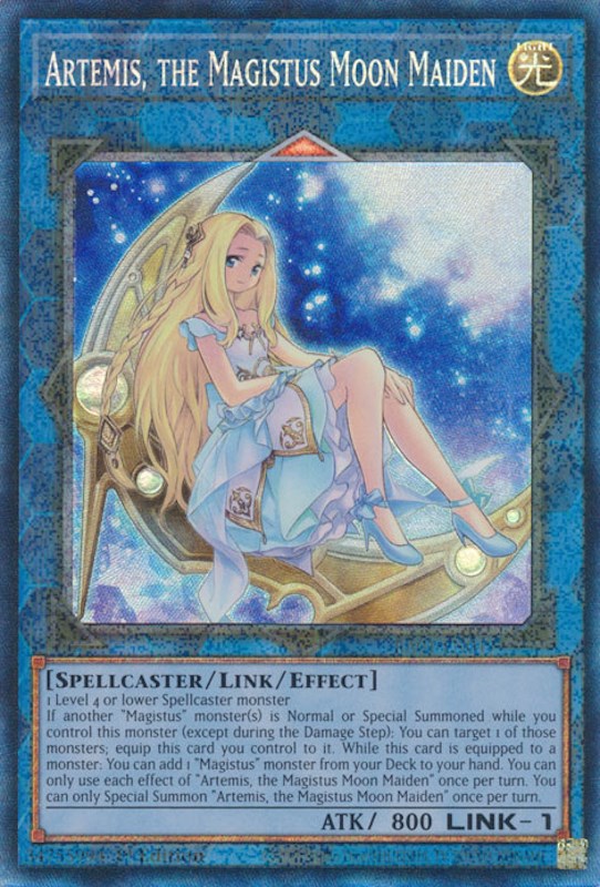 Artemis, the Magistus Moon Maiden [RA01-EN049] Prismatic Collector's Rare | Odin's Place