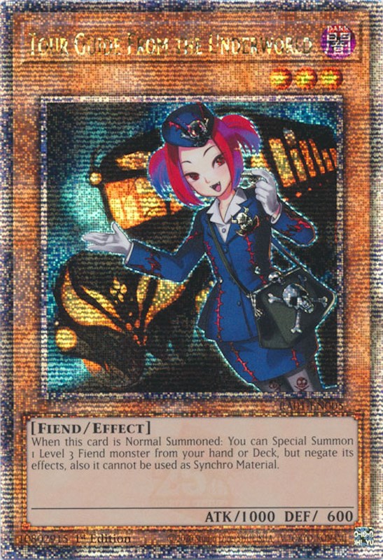 Tour Guide From the Underworld [RA01-EN005] Quarter Century Secret Rare | Odin's Place