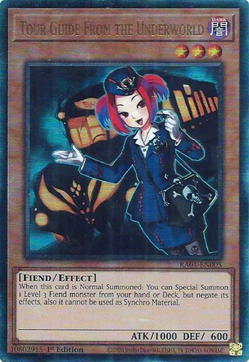 Tour Guide From the Underworld [RA01-EN005] Prismatic Ultimate Rare | Odin's Place