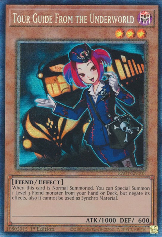 Tour Guide From the Underworld [RA01-EN005] Prismatic Collector's Rare | Odin's Place