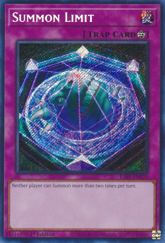 Summon Limit [RA01-EN070] Secret Rare | Odin's Place