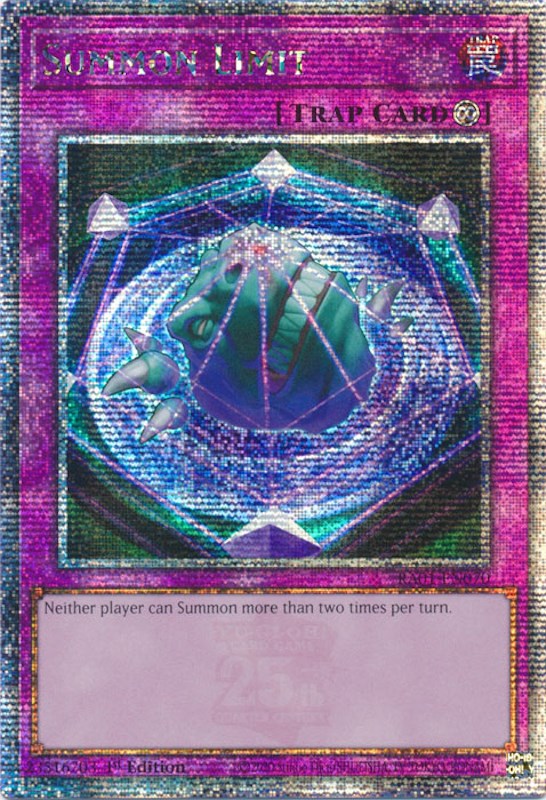 Summon Limit [RA01-EN070] Quarter Century Secret Rare | Odin's Place