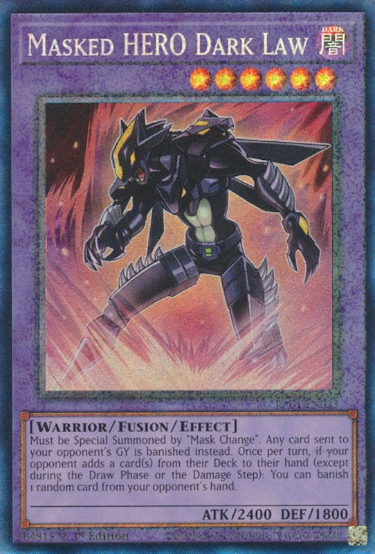 Masked HERO Dark Law [RA01-EN025] Prismatic Collector's Rare | Odin's Place