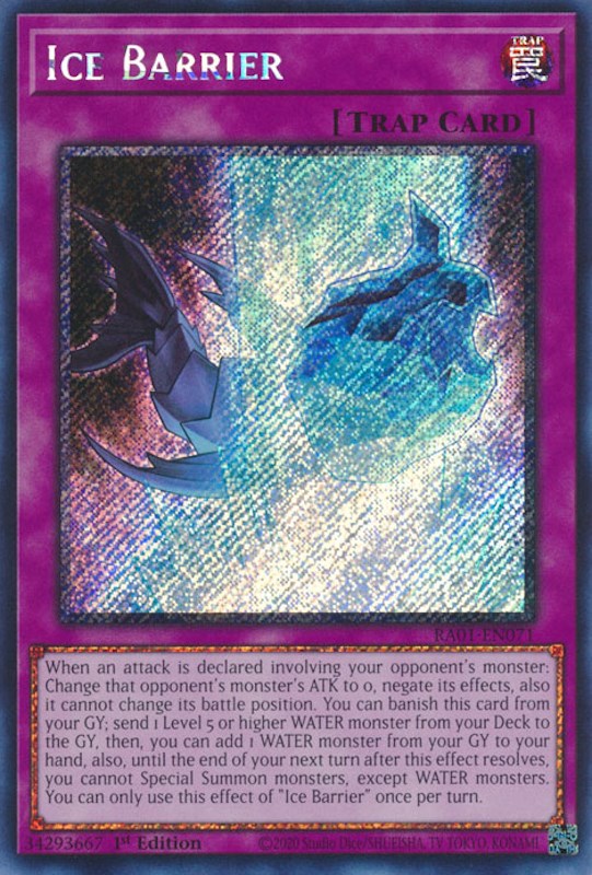 Ice Barrier [RA01-EN071] Platinum Secret Rare | Odin's Place