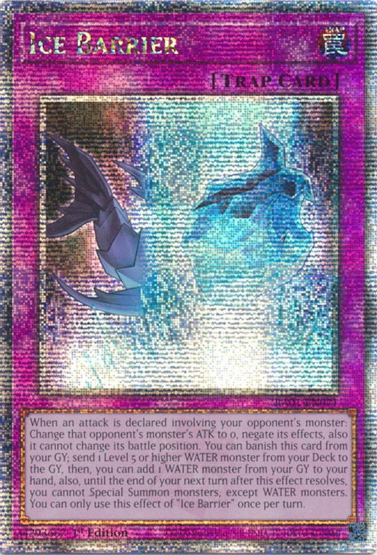 Ice Barrier [RA01-EN071] Quarter Century Secret Rare | Odin's Place