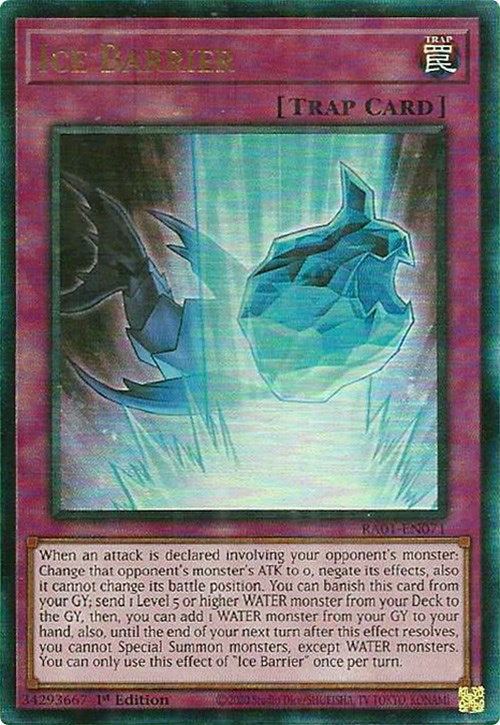 Ice Barrier [RA01-EN071] Prismatic Ultimate Rare | Odin's Place