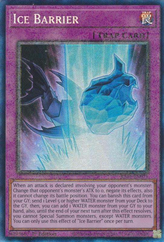 Ice Barrier [RA01-EN071] Prismatic Collector's Rare | Odin's Place