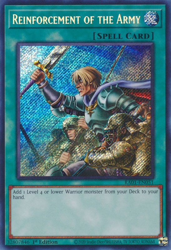 Reinforcement of the Army [RA01-EN051] Secret Rare | Odin's Place