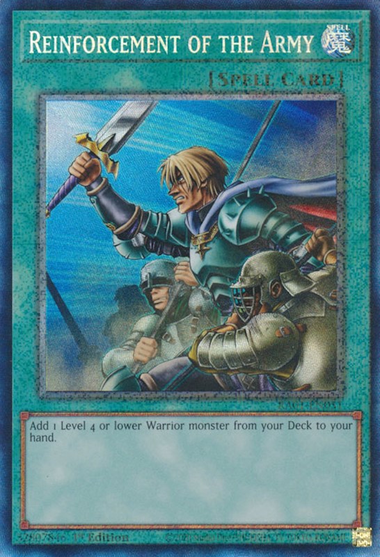 Reinforcement of the Army [RA01-EN051] Prismatic Collector's Rare | Odin's Place