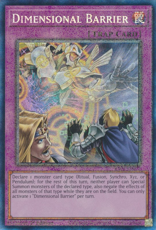 Dimensional Barrier [RA01-EN072] Prismatic Collector's Rare | Odin's Place