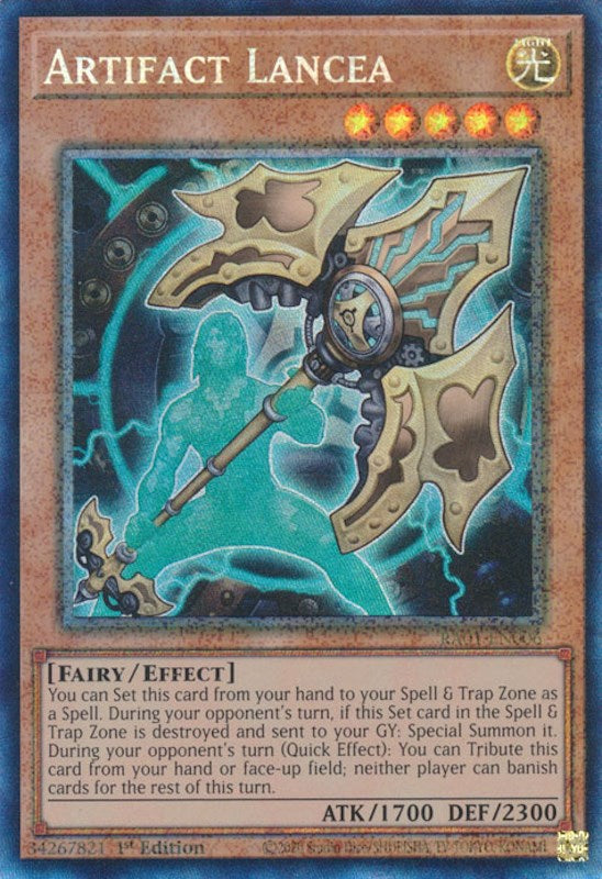 Artifact Lancea [RA01-EN006] Prismatic Collector's Rare | Odin's Place
