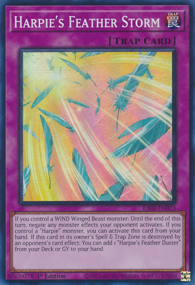 Harpie's Feather Storm [RA01-EN073] Super Rare | Odin's Place