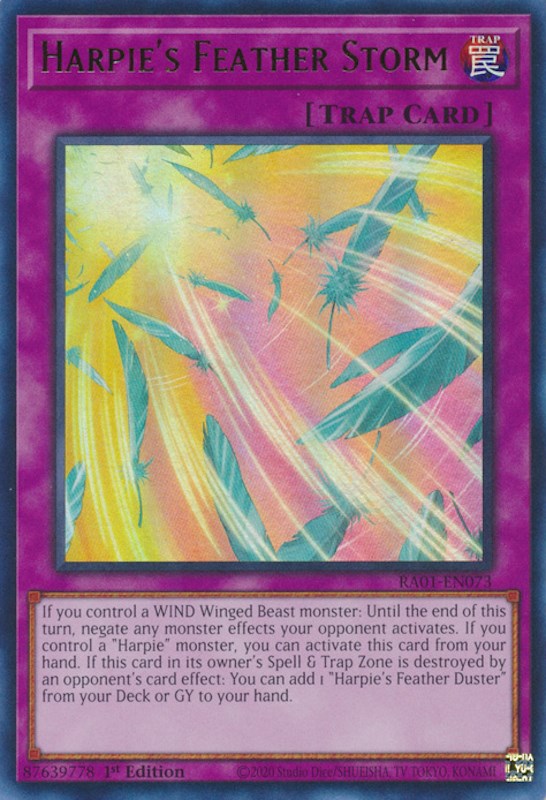 Harpie's Feather Storm [RA01-EN073] Ultra Rare | Odin's Place