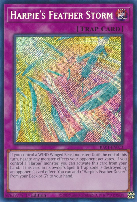 Harpie's Feather Storm [RA01-EN073] Secret Rare | Odin's Place