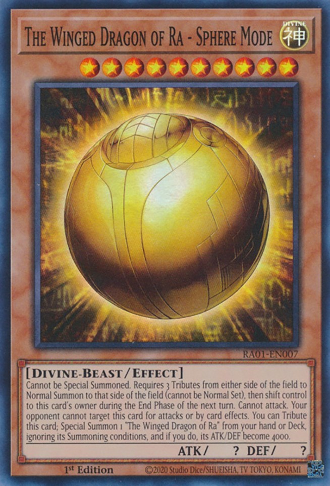 The Winged Dragon of Ra - Sphere Mode [RA01-EN007] Super Rare | Odin's Place
