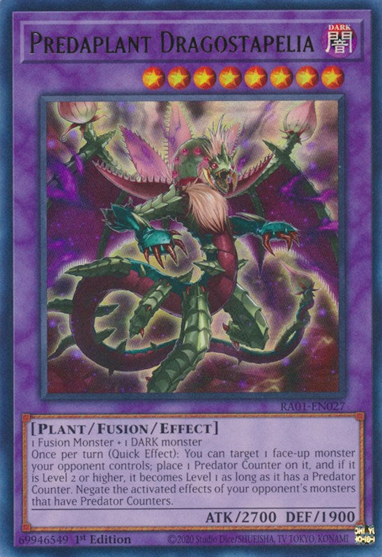Predaplant Dragostapelia [RA01-EN027] Ultra Rare | Odin's Place