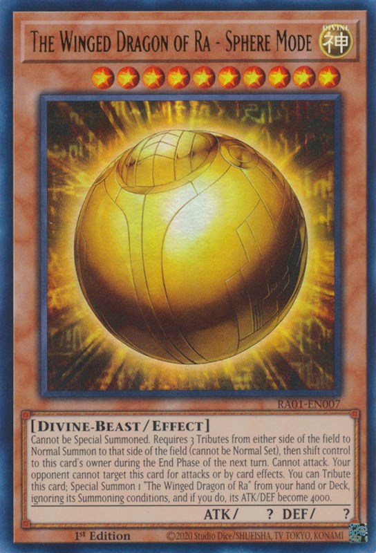 The Winged Dragon of Ra - Sphere Mode [RA01-EN007] Ultra Rare | Odin's Place