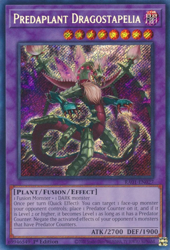 Predaplant Dragostapelia [RA01-EN027] Secret Rare | Odin's Place