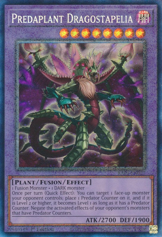 Predaplant Dragostapelia [RA01-EN027] Prismatic Collector's Rare | Odin's Place