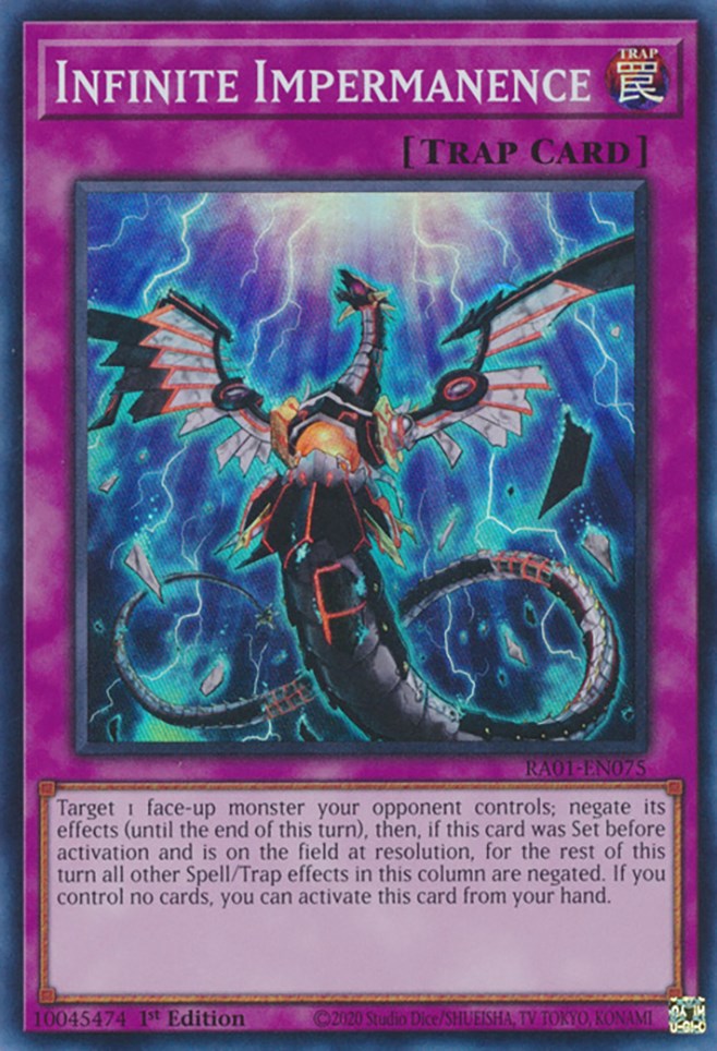 Infinite Impermanence [RA01-EN075] Super Rare | Odin's Place