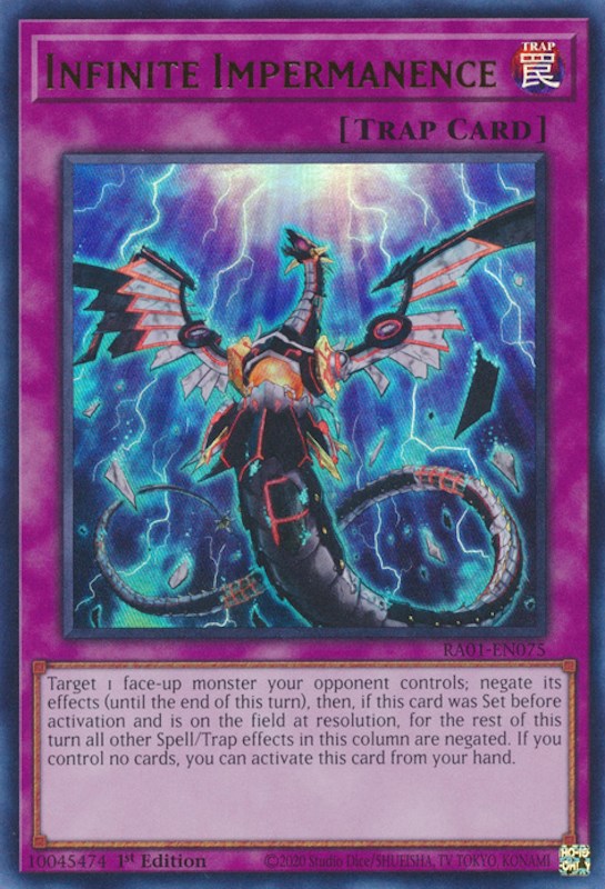 Infinite Impermanence [RA01-EN075] Ultra Rare | Odin's Place