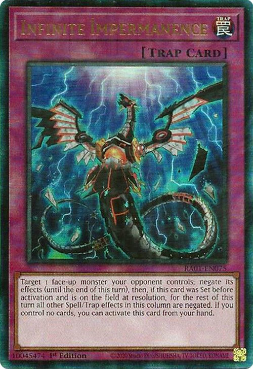 Infinite Impermanence [RA01-EN075] Prismatic Ultimate Rare | Odin's Place