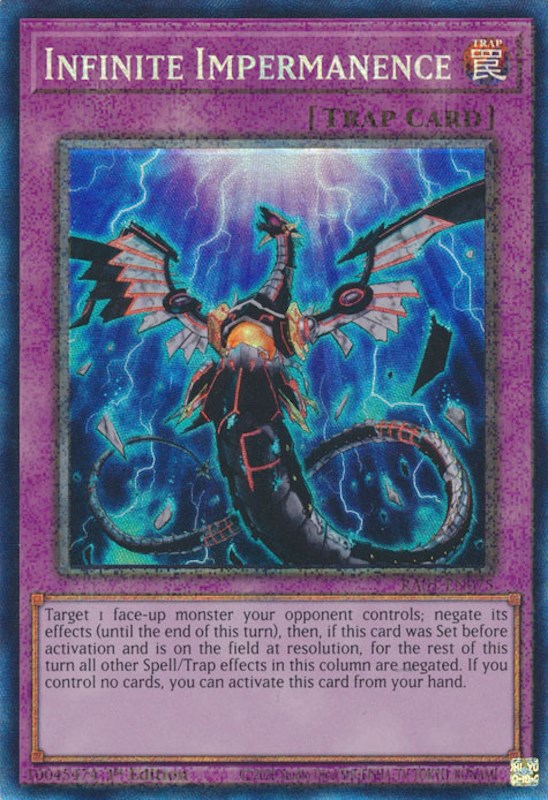 Infinite Impermanence [RA01-EN075] Prismatic Collector's Rare | Odin's Place