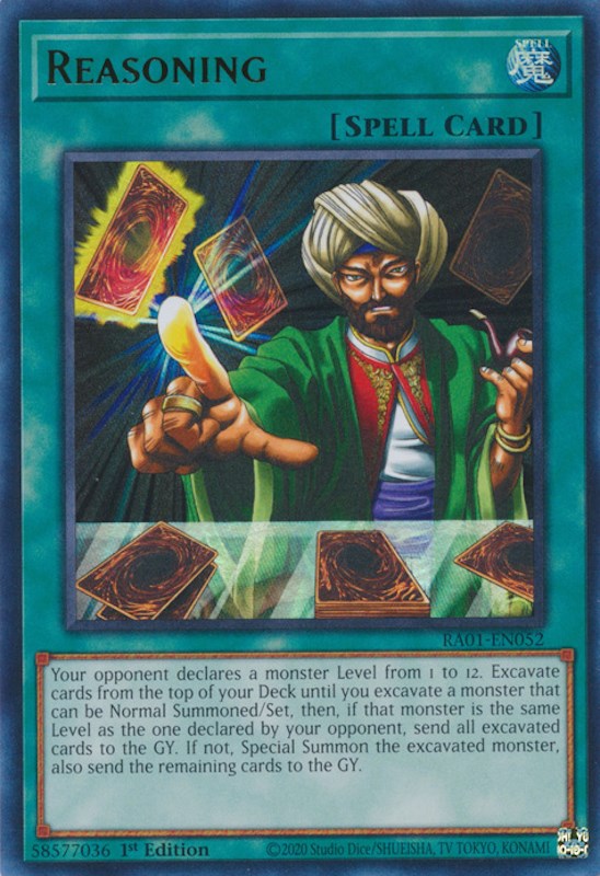 Reasoning [RA01-EN052] Ultra Rare | Odin's Place