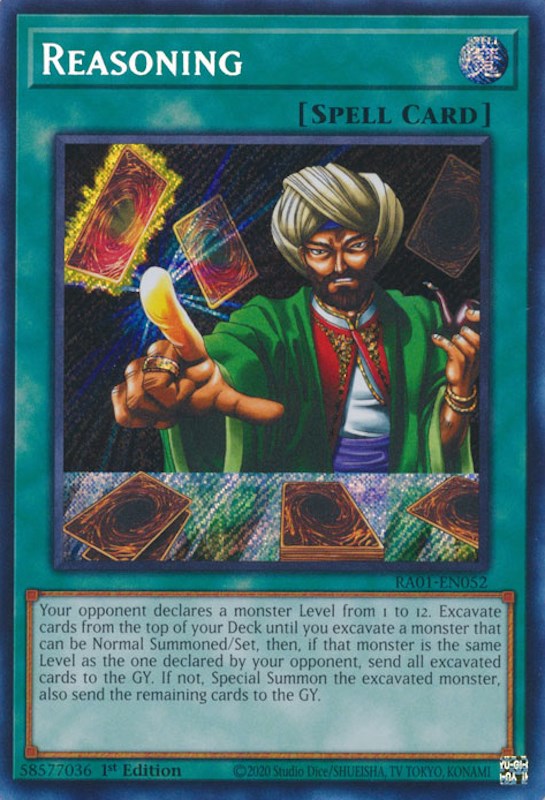 Reasoning [RA01-EN052] Secret Rare | Odin's Place