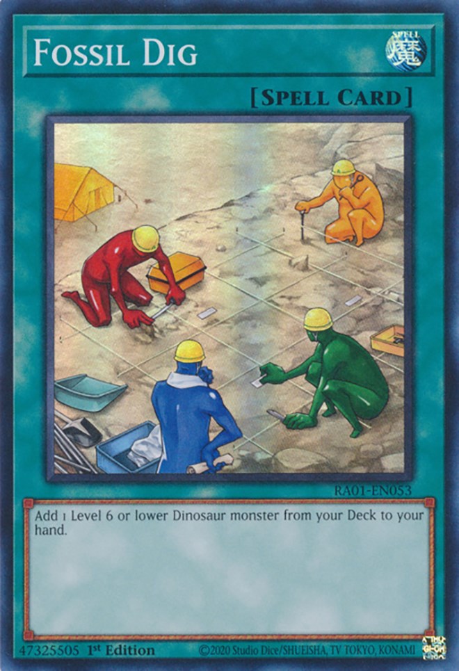 Fossil Dig [RA01-EN053] Super Rare | Odin's Place