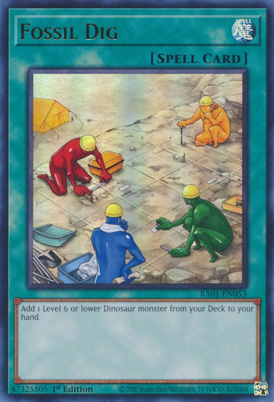 Fossil Dig [RA01-EN053] Ultra Rare | Odin's Place