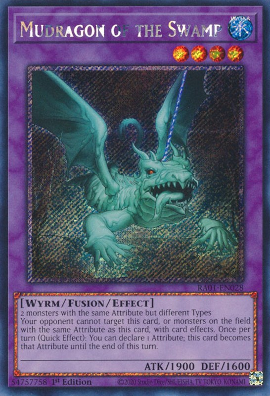 Mudragon of the Swamp [RA01-EN028] Platinum Secret Rare | Odin's Place