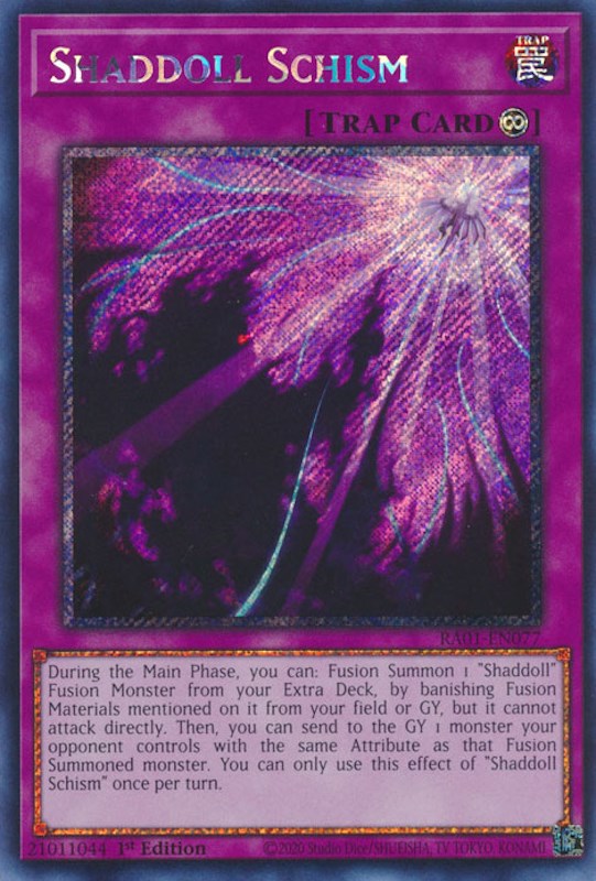 Shaddoll Schism [RA01-EN077] Platinum Secret Rare | Odin's Place