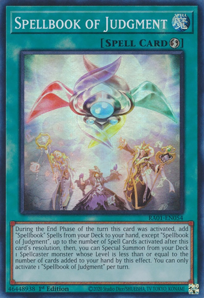 Spellbook of Judgment [RA01-EN054] Super Rare | Odin's Place