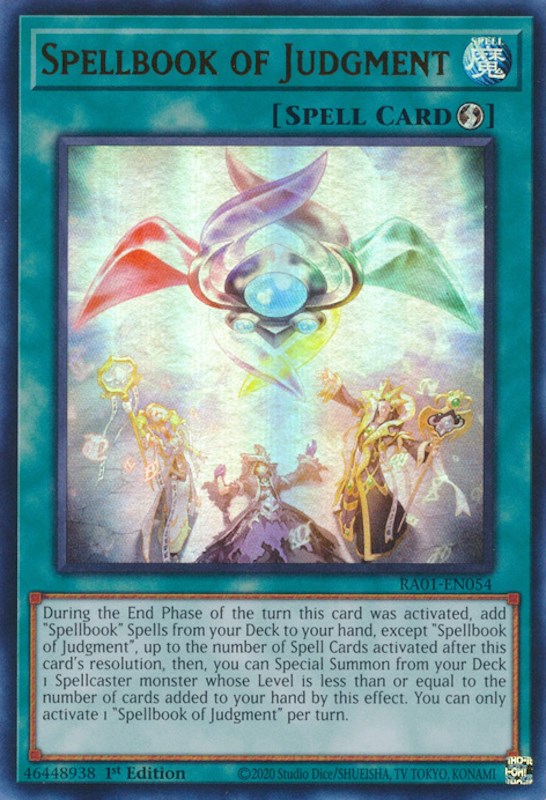 Spellbook of Judgment [RA01-EN054] Ultra Rare | Odin's Place