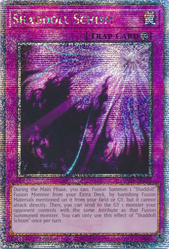 Shaddoll Schism [RA01-EN077] Quarter Century Secret Rare | Odin's Place
