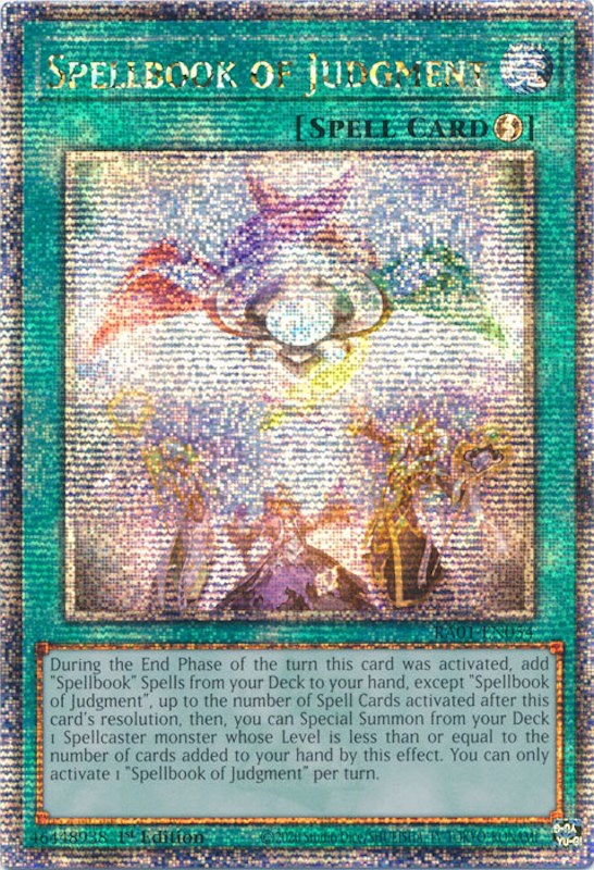 Spellbook of Judgment [RA01-EN054] Quarter Century Secret Rare | Odin's Place