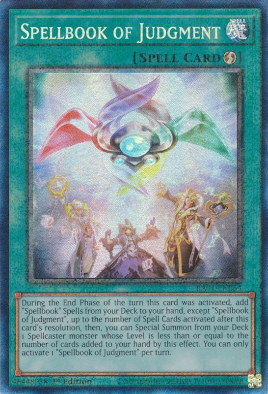 Spellbook of Judgment [RA01-EN054] Prismatic Collector's Rare | Odin's Place
