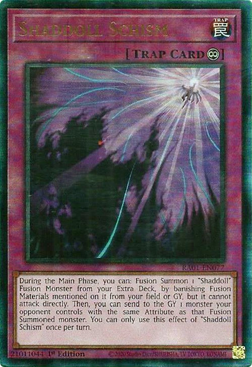 Shaddoll Schism [RA01-EN077] Prismatic Ultimate Rare | Odin's Place