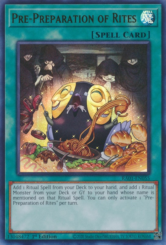 Pre-Preparation of Rites [RA01-EN055] Ultra Rare | Odin's Place