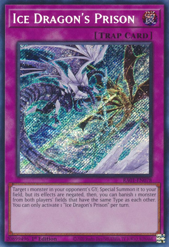 Ice Dragon's Prison [RA01-EN078] Secret Rare | Odin's Place
