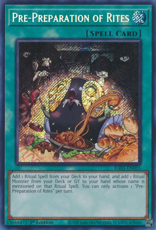 Pre-Preparation of Rites [RA01-EN055] Secret Rare | Odin's Place