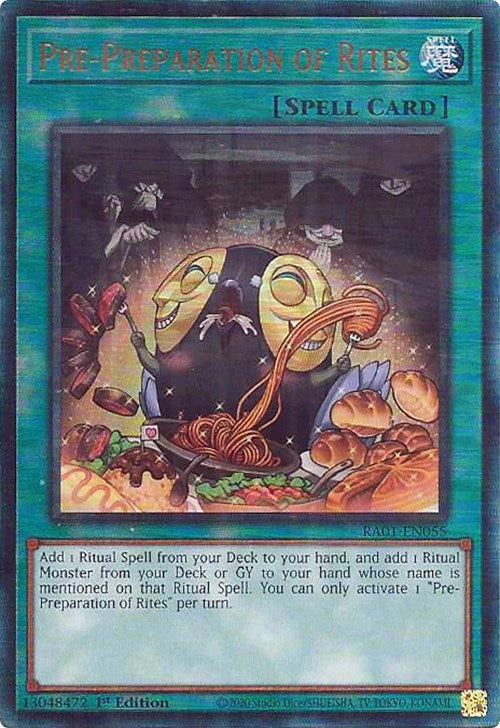 Pre-Preparation of Rites [RA01-EN055] Prismatic Ultimate Rare | Odin's Place