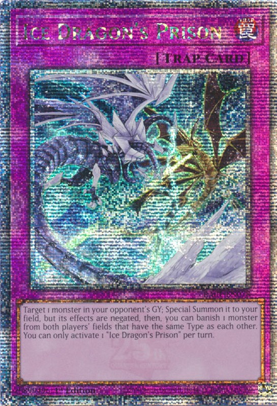 Ice Dragon's Prison [RA01-EN078] Quarter Century Secret Rare | Odin's Place