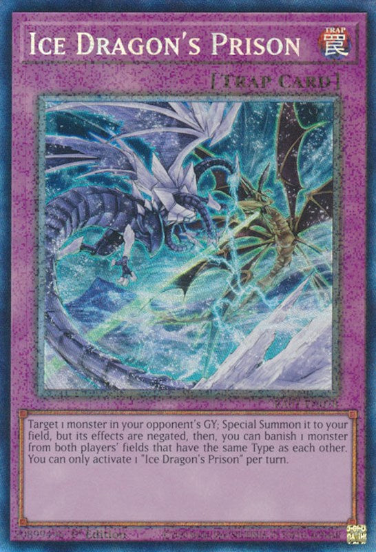 Ice Dragon's Prison [RA01-EN078] Prismatic Collector's Rare | Odin's Place